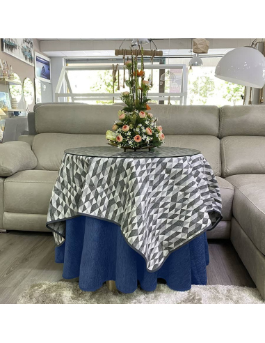 Conjunto Mesa Redonda + Ropa Chenilla...