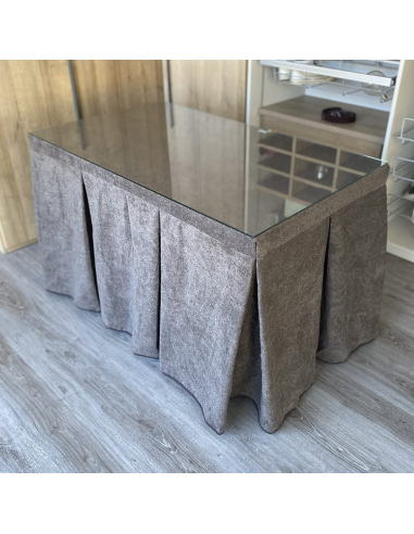 Conjunto Multimedida Mesa + Ropa Antimanchas Extragruesa Gran Capacidad Calórica color Café con Leche