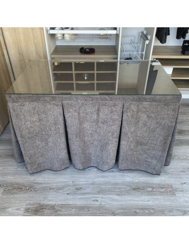 Conjunto Multimedida Mesa + Ropa Antimanchas Extragruesa Gran Capacidad Calórica color Café con Leche