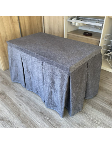 Conjunto Multimedida Mesa + Ropa Antimanchas Extragruesa Gran Capacidad Calórica color Grafito