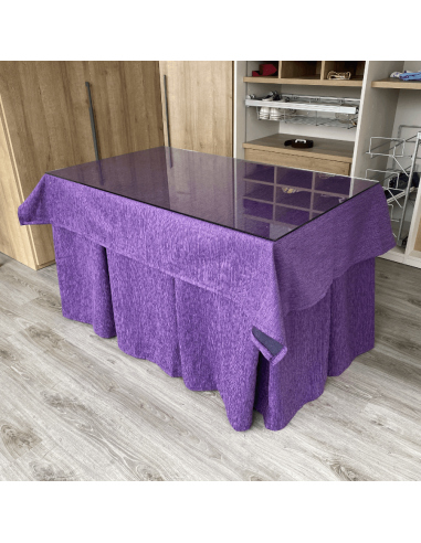 Conjunto elegante 10 pliegues Morado...