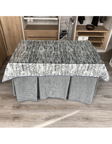 Conjunto elegante 10 pliegues Gris...