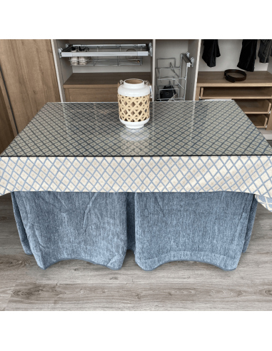 Conjunto Doble Grueso Gris con tapete...