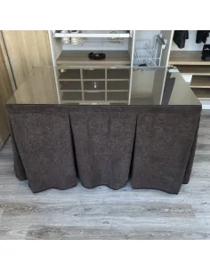 Falda de Mesa Antimanchas Extragruesa Gran Capacidad Calórica color Chocolate Multimedida 2