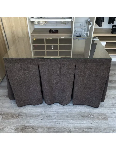 Falda de Mesa Antimanchas Extragruesa Gran Capacidad Calórica color Chocolate Multimedida Falda de Mesa Antimanchas Extragruesa Gran Capacidad Calórica color Chocolate Multimedida