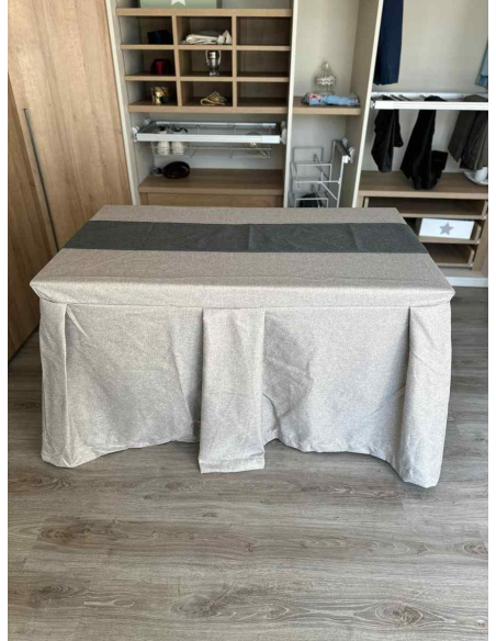 Pack Mesa + Ropa de Mesa Camilla Moderna Antimanchas color Visión con Camino Marengo