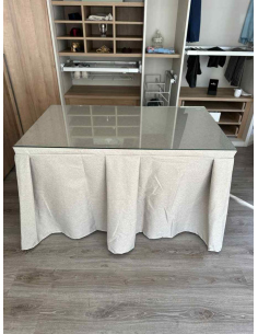 Ropa de Mesa Camilla Moderna Antimanchas color Beige 2