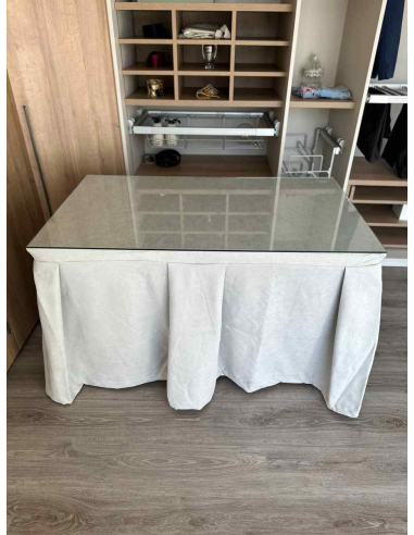 Ropa de Mesa Camilla Moderna Antimanchas color Gris Perla