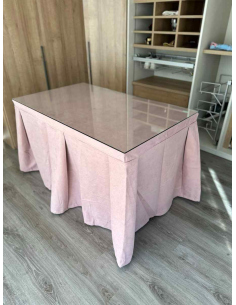 Ropa de Mesa Camilla Moderna Antimanchas color Rosa