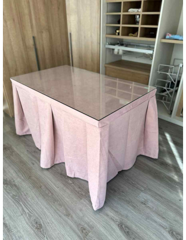 Ropa de Mesa Camilla Moderna Antimanchas color Rosa