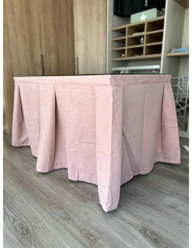 Ropa de Mesa Camilla Moderna Antimanchas color Rosa
