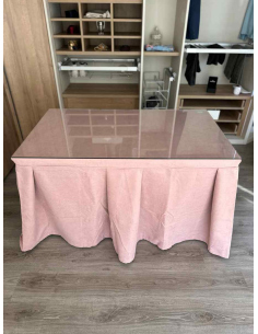 Ropa de Mesa Camilla Moderna Antimanchas color Rosa 2