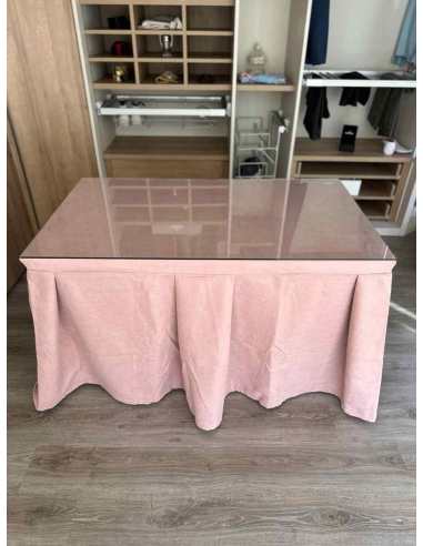Ropa de Mesa Camilla Moderna Antimanchas color Rosa