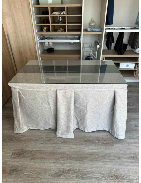 Ropa de Mesa Camilla Moderna Antimanchas color Visión con Camino Marengo