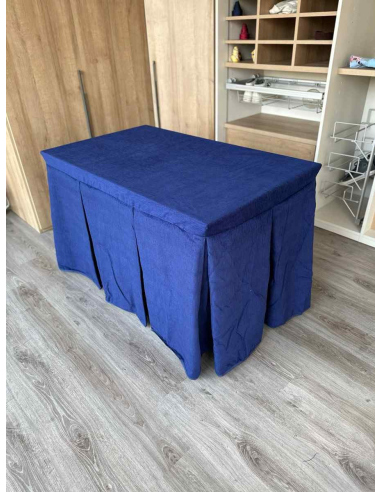 Conjunto Doble Grueso 10 Pliegues Azul