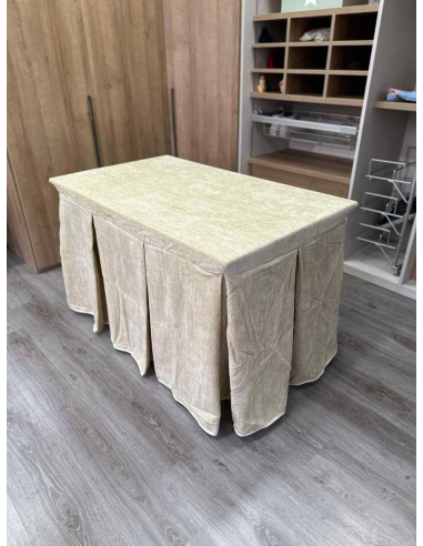 Conjunto Doble Grueso 10 Pliegues Beige