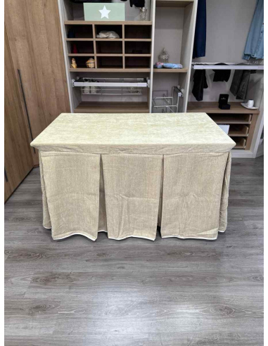 Conjunto Doble Grueso 10 Pliegues Beige