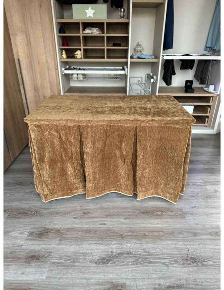 Conjunto Doble Grueso 10 Pliegues Café