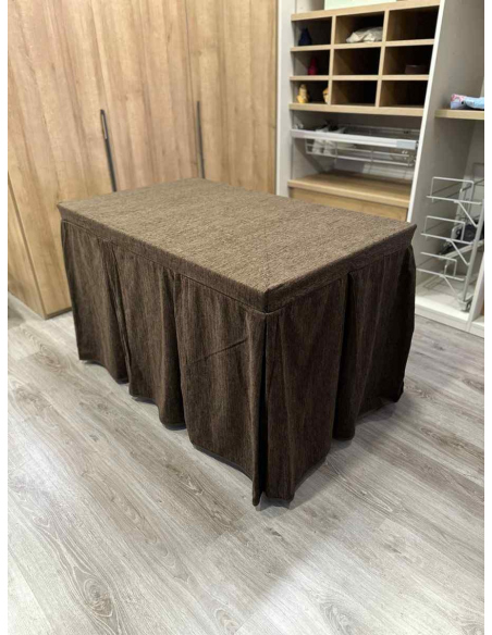 Conjunto Doble Grueso 10 Pliegues Chocolate