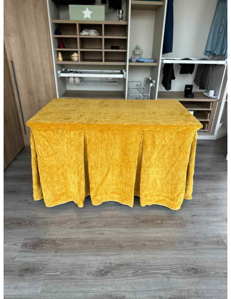 Conjunto Doble Grueso 10 Pliegues Mostaza